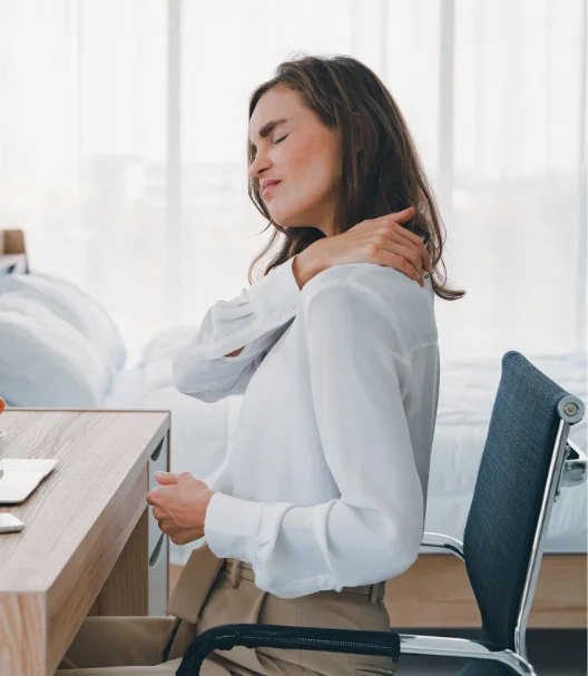Woman With Neck Pain